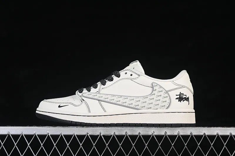 All categories Air Jordan Jordan series basketball shoes Air Jordan 1 Low high-end customized low-top sneakers Air Jordan 1 Low AJ1 Joe 1 Stussy co-branded high-end customized low-top retro basketball shoes HH7518-086